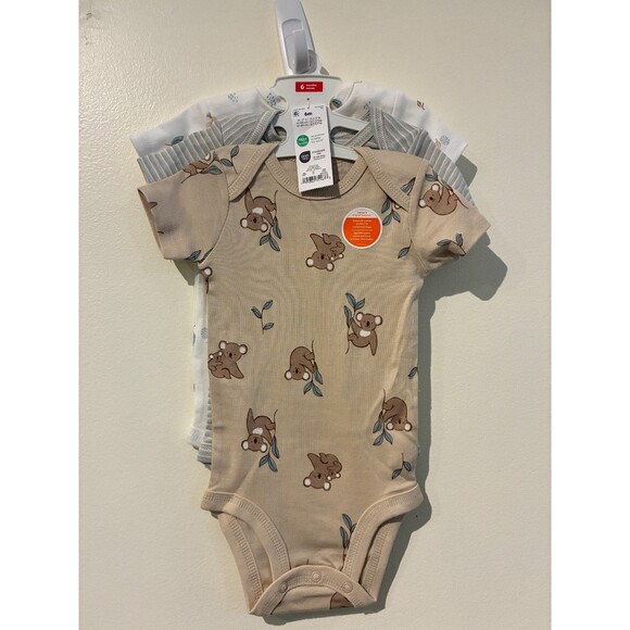 **3 for $20** NWT Carter's Just One You 3-Pack Short-Sleeve Koala Bodysuits - 6M - Picture 1 of 3